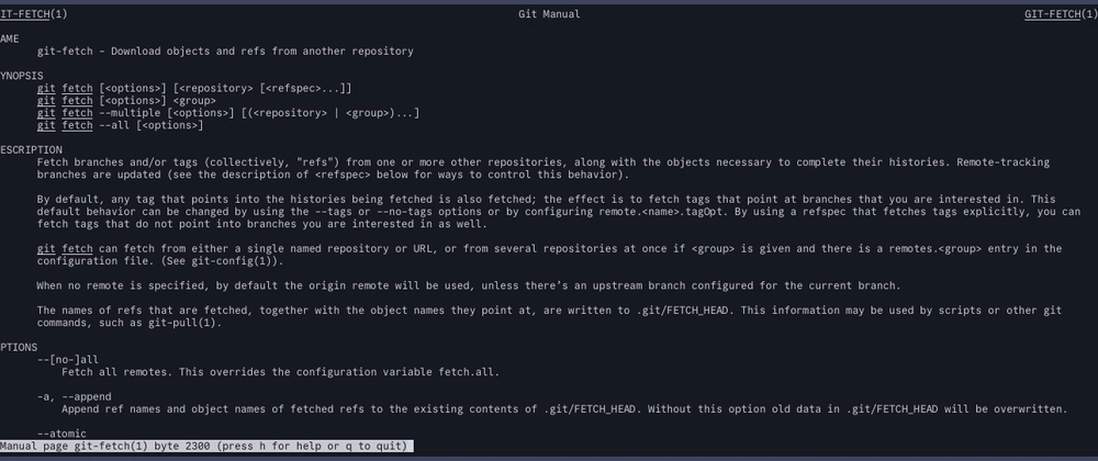 Limiting tags when using git fetch