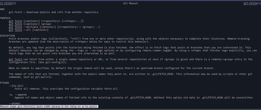 Limiting tags when using git fetch